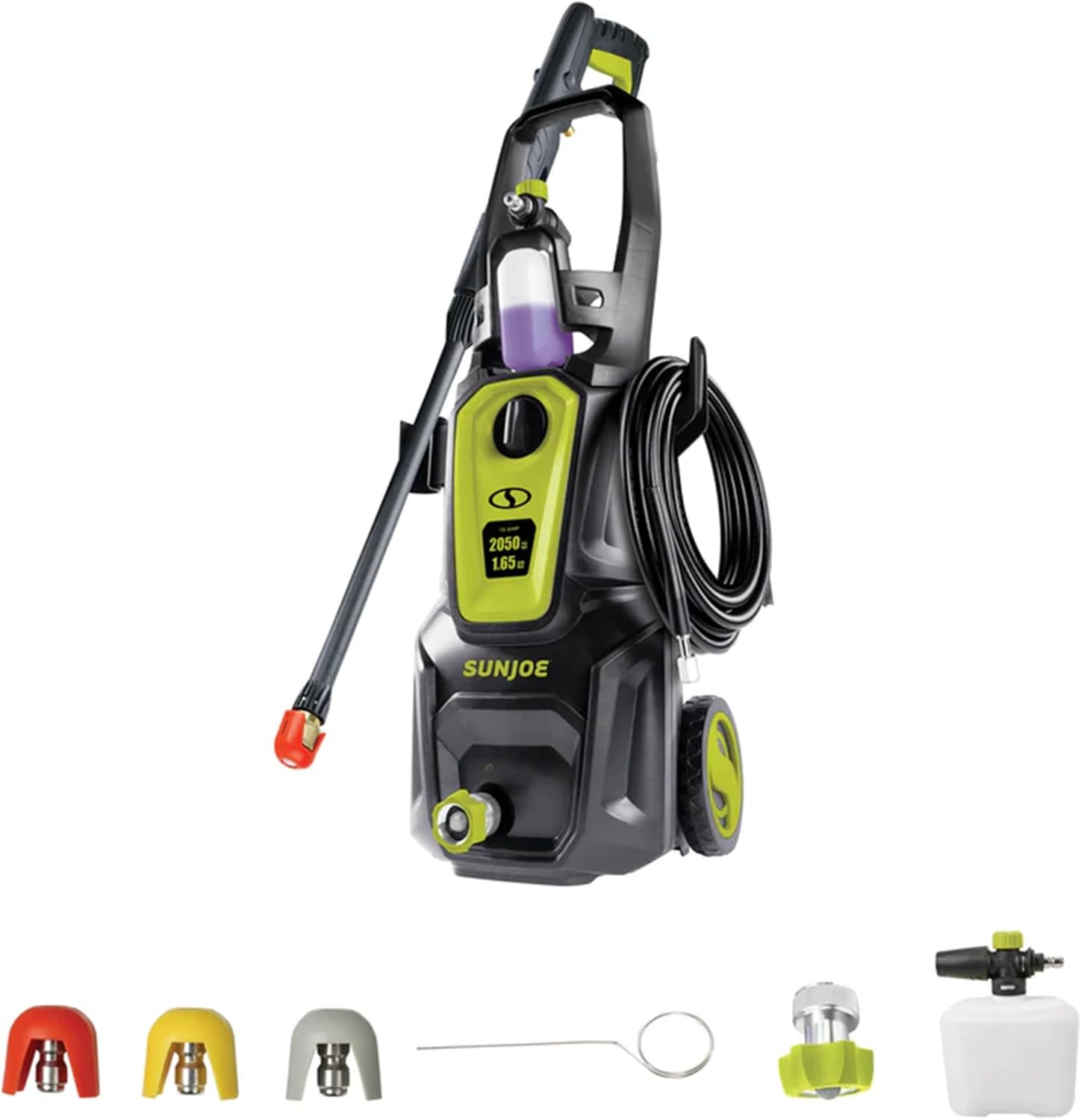 Electric Pressure Power Washer W/Foam Cannon & Extension Wand, 1600 PSI (PWMA Ce