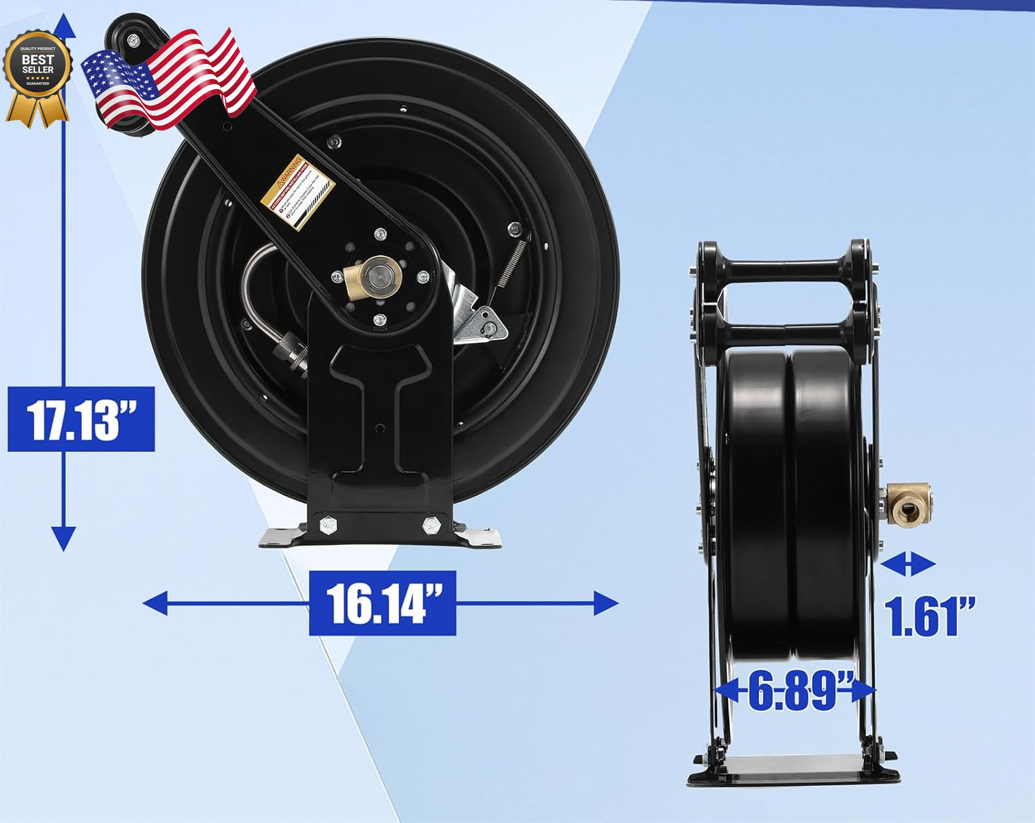Retractable Pressure Washer Hose Reel Heavy Duty[Pressure Cleaning Hose Not In..