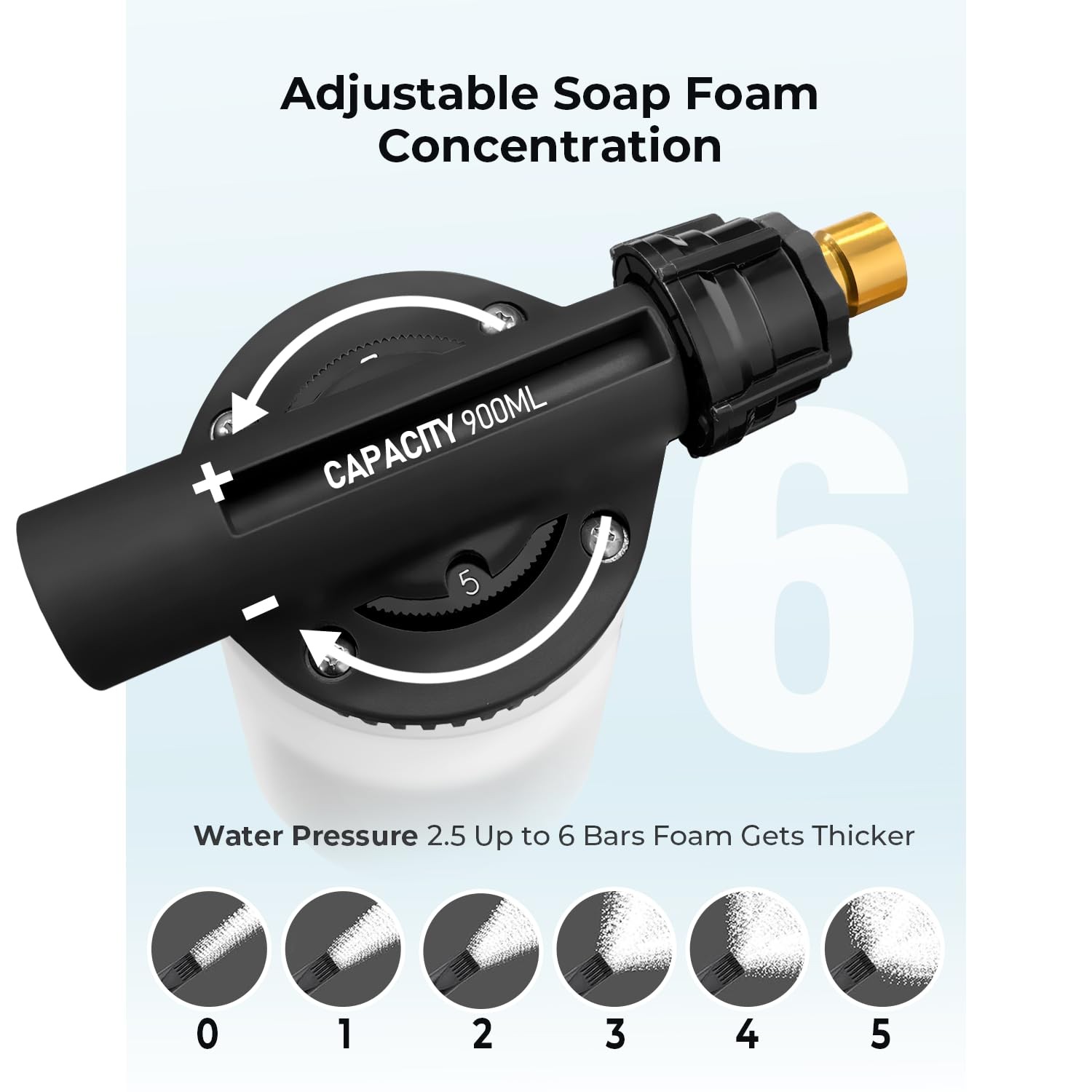 Car Wash Foam Gun + Microfiber Wash Mitt – Car Foam Sprayer – Foam Cannon for…