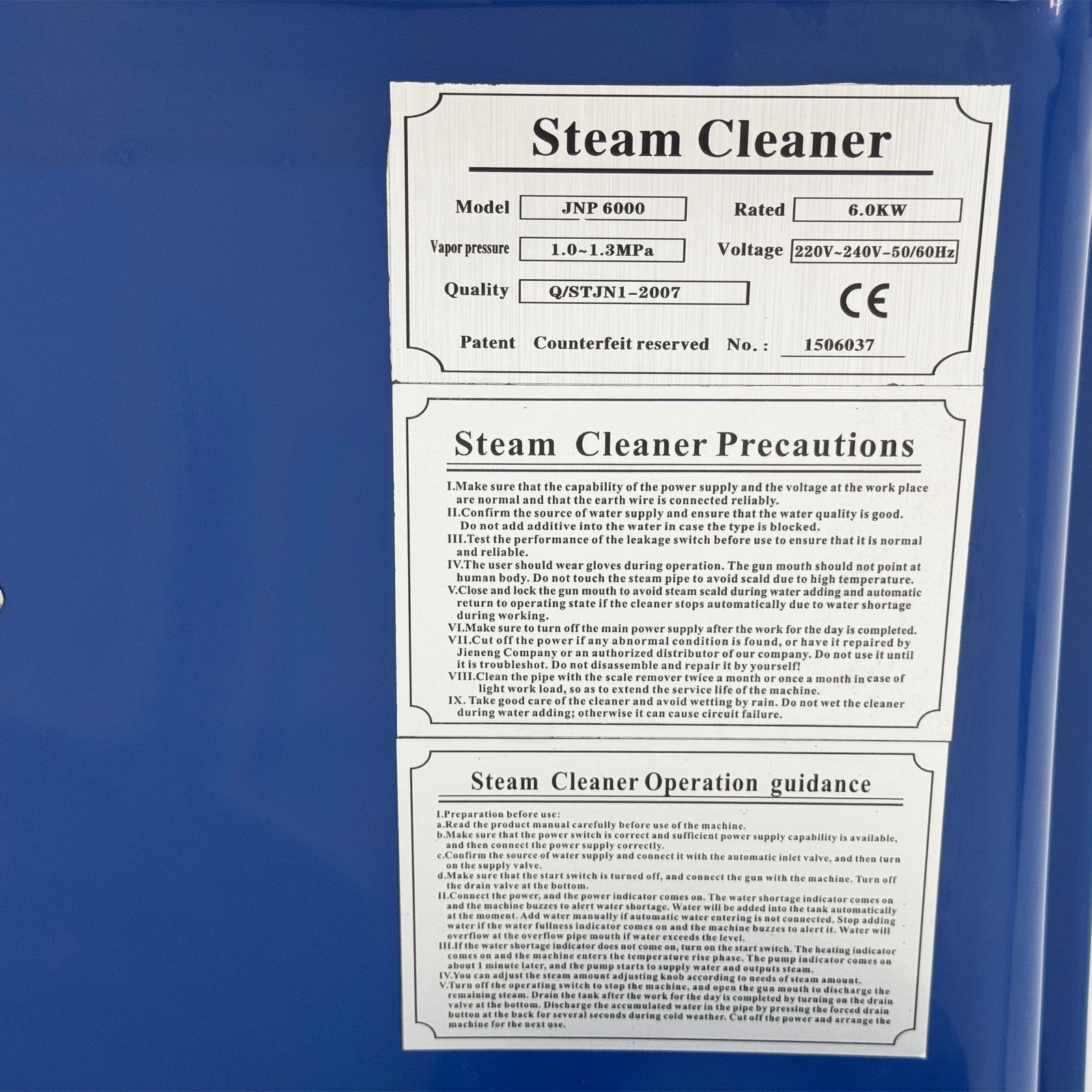 220V 6KW High Pressure Steam Cleaner Commercial Car Washer 6-13Bar 167-198℃
