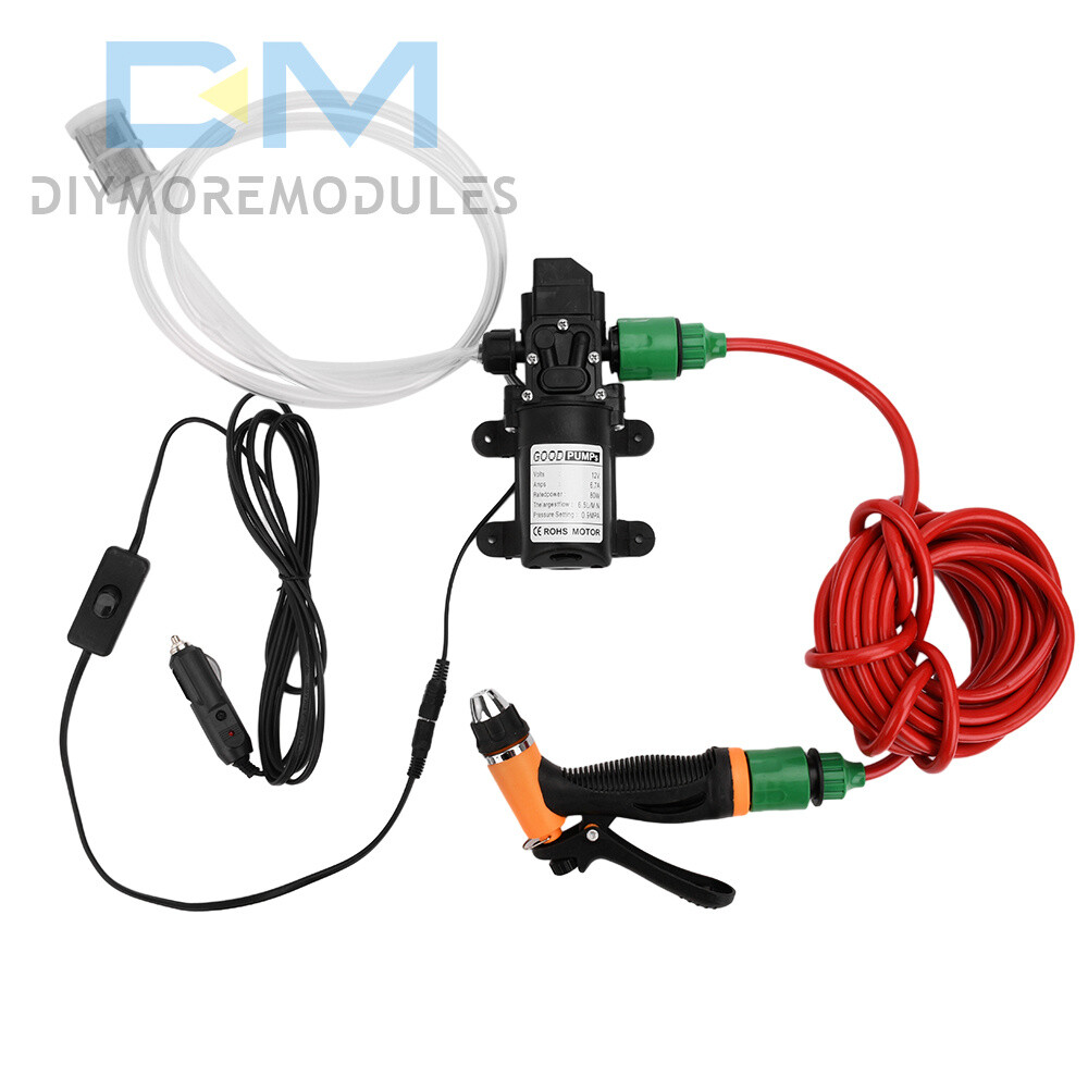 DC12V Portable Car High Pressure Washer Water Wash Cleaner Pump Kit Self-Priming