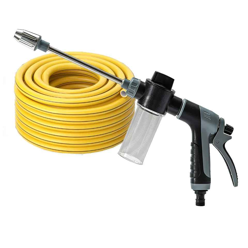 360° Rotating Nozzle High Pressure Water Gun Car Wash Kit Auto Cleaner Garden Ho
