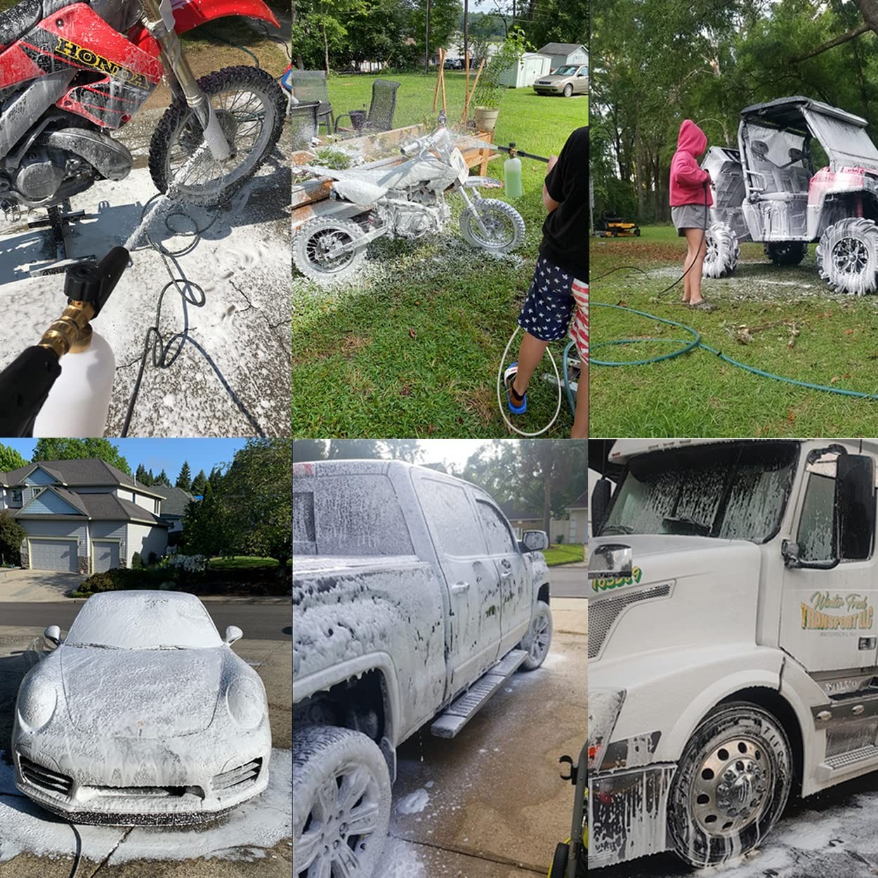 2 Liter Foam Cannon Pressure Washer Gun Heavy Duty Car Foam Blaster Big