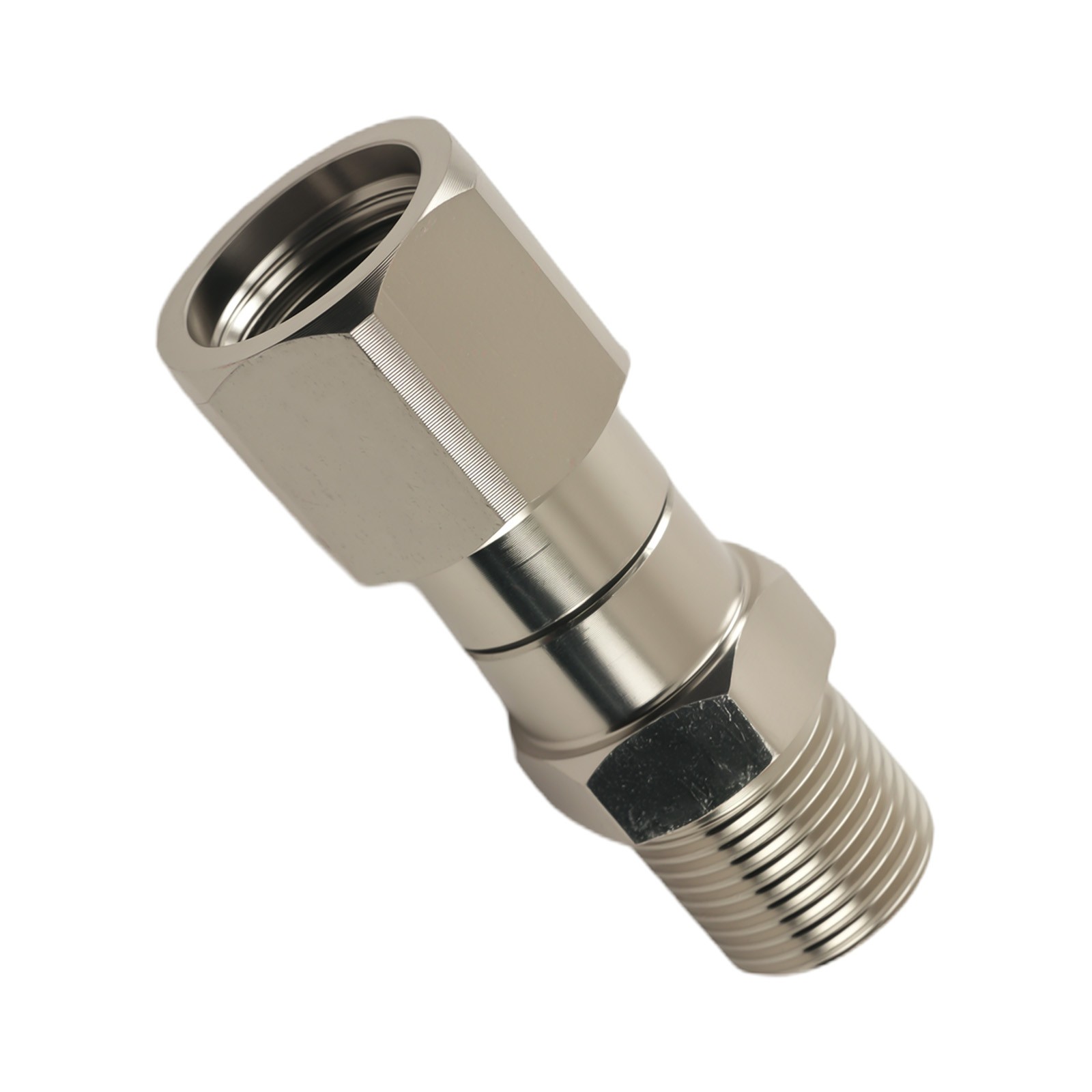 360° Swivel Adapter 3/8″ NPT for Pressure Washer Hose Gun Stainless Steel New