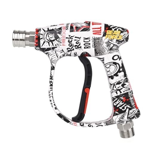 High Pressure Washer Gun 3000 PSI, M22-ID14mm Short Gun, Car Wash & Detailing