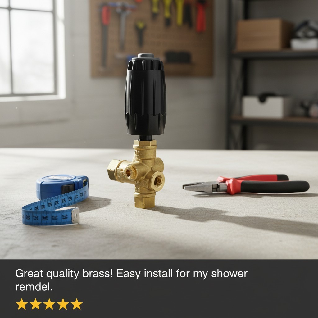 Precision Brass Unloader – Adjustable Black Spring, 4500 PSI Pressure Control