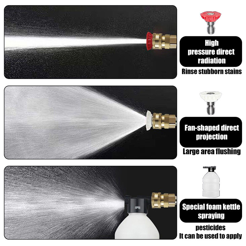 Cordless Electric High Pressure Car Washer Sprayer With Battery Cleaner Tool