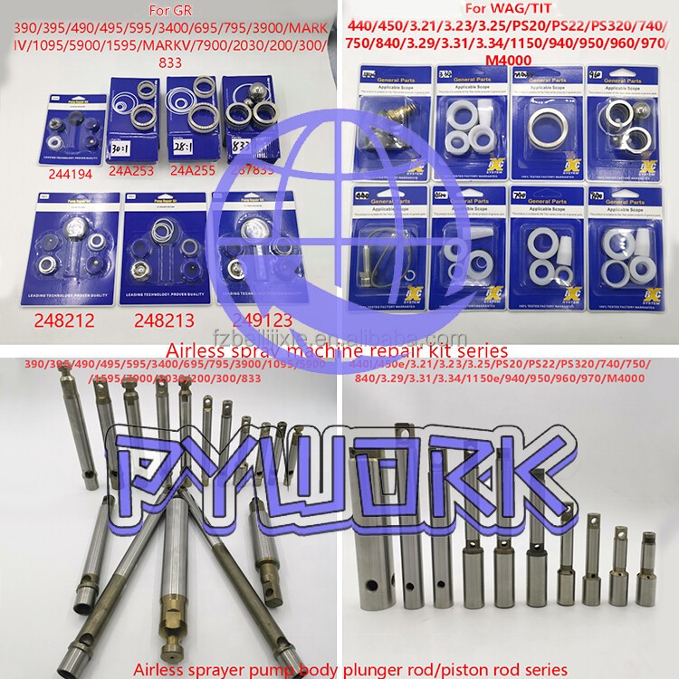 220CC Pneumatic airless sprayer pump Pump body assembly 24B823 for Xtreme X30X60