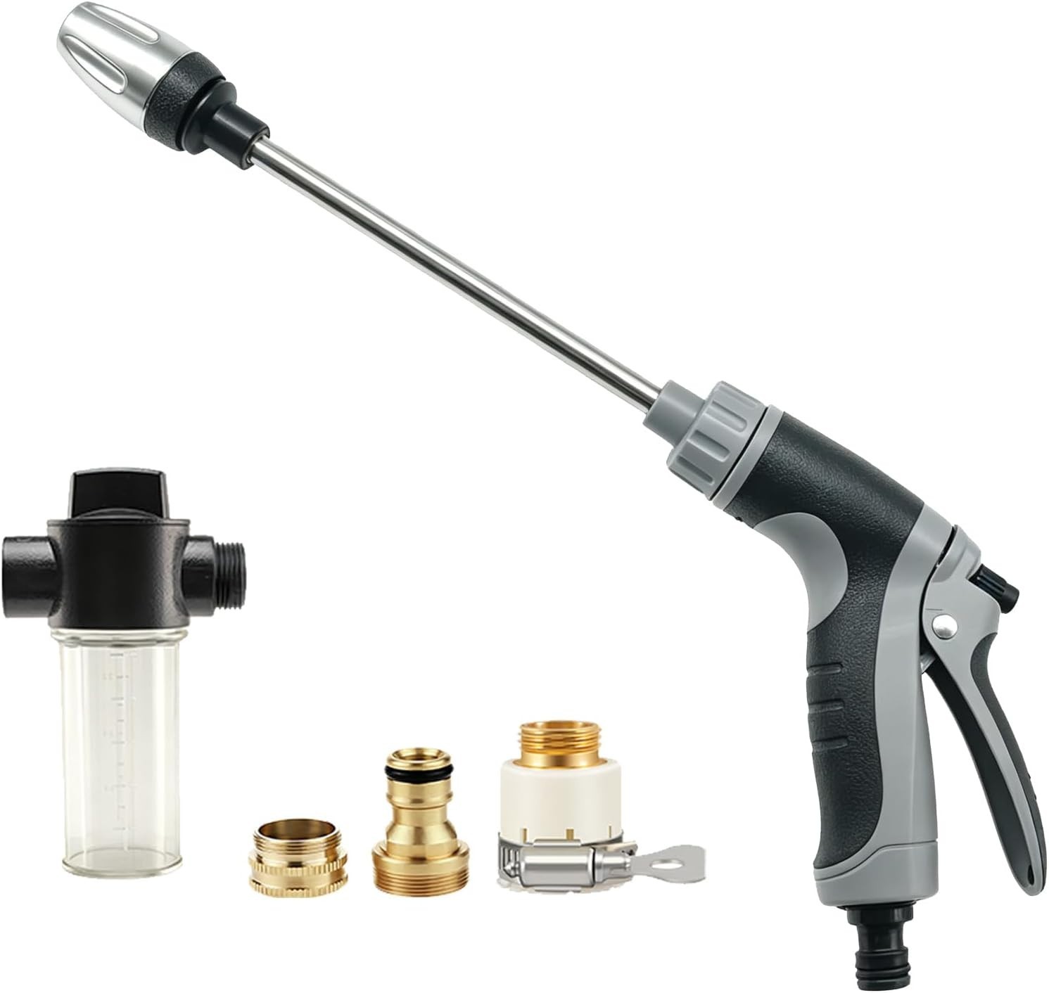 Handheld Pressure Washer Nozzle – Metal Connectors