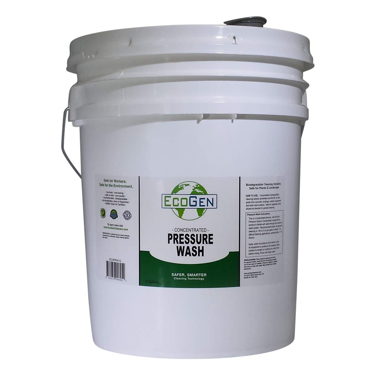 EcoGen Pressure Washer Cleaner Concentrate, 5 gal Bucket