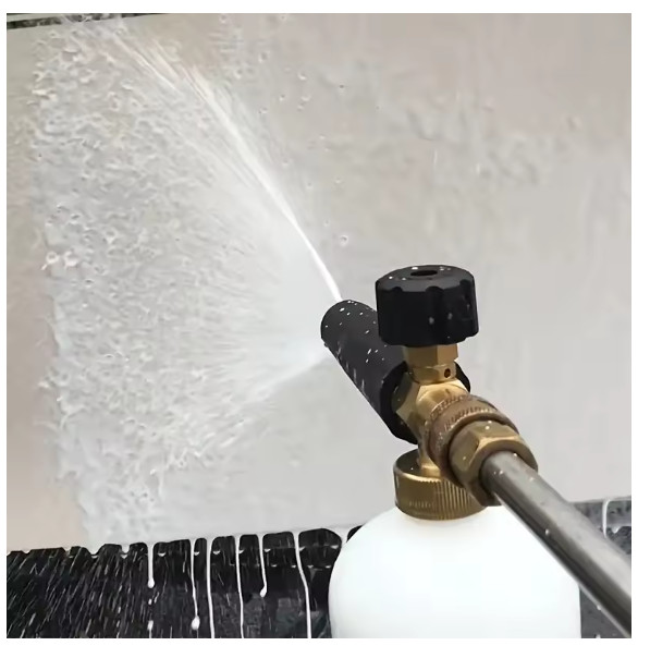 1/4″ Snow Foam Pressure Washer Gun Car Wash Soap Lance Cannon Spray Jet Bottle
