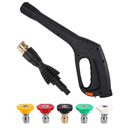 Pressure Washer Gun Kit 17″ with 5 Nozzles & Adapter – Fits Most Power Washers