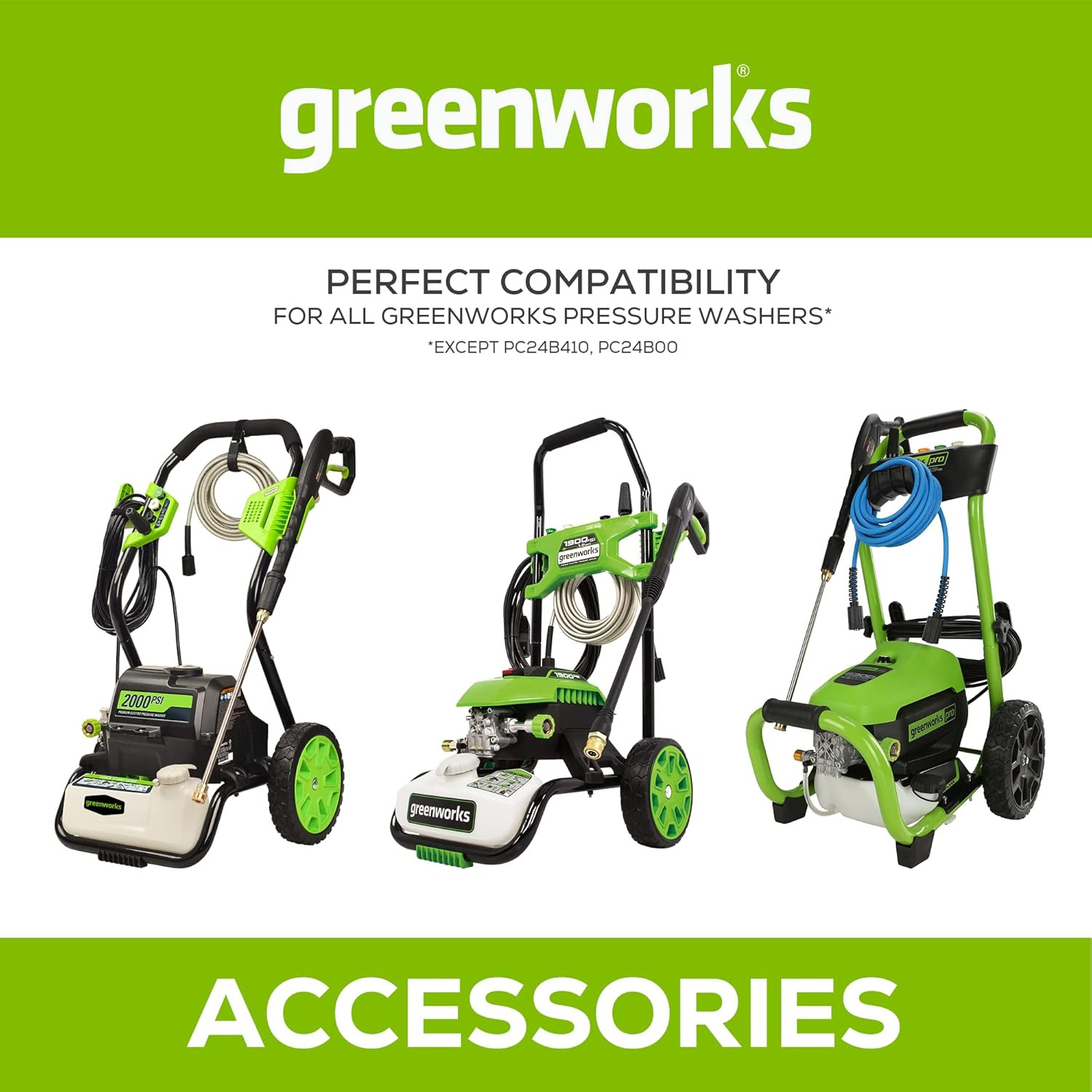 2000 PSI Pressure Washer with 12″ Surface Cleaner Attachment – GPW2003