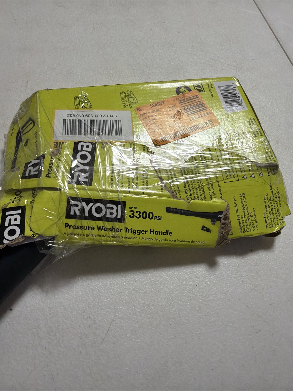 RYOBI 3,300 PSI Pressure Washer Trigger Gun Kit