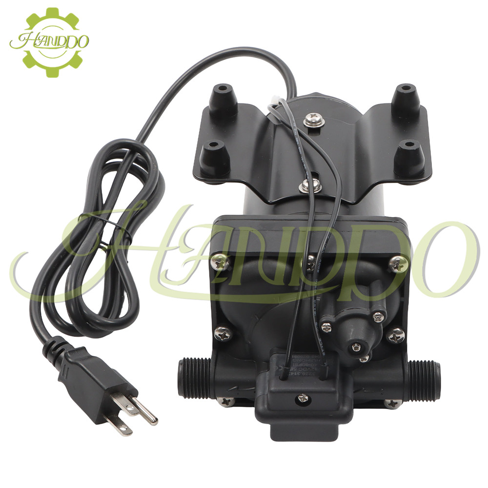 110V AC Water Diaphragm Pump 4-chamber 5.5GPM 75PSI Self Priming RV Water Pump