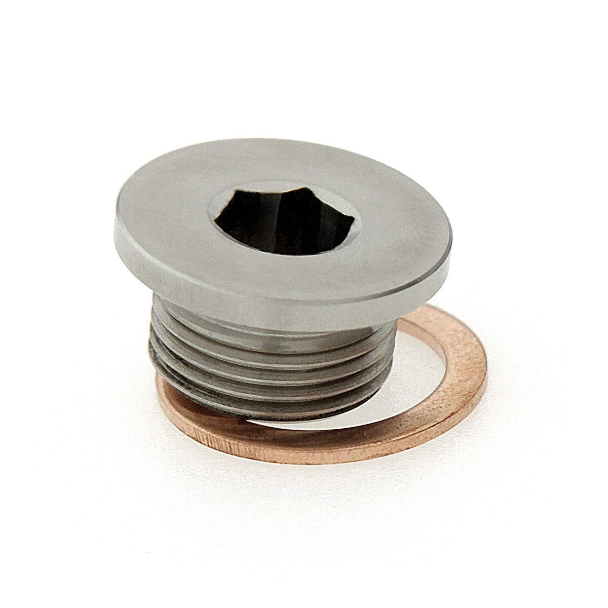 M20 x 1.5 Stainless Steel 316 Slim Round Head Allen Key Slotted Plug Washer
