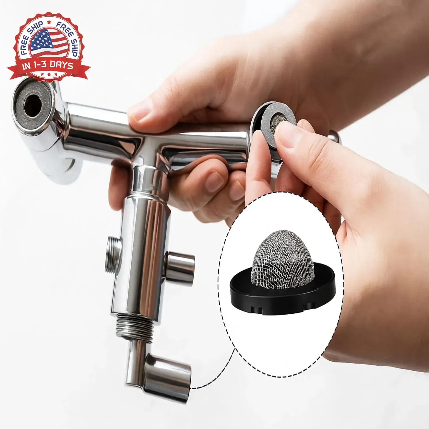 20 Pcs Hose Washer with Screen Filter Washers Stainless Steel & Black Rubber Fil