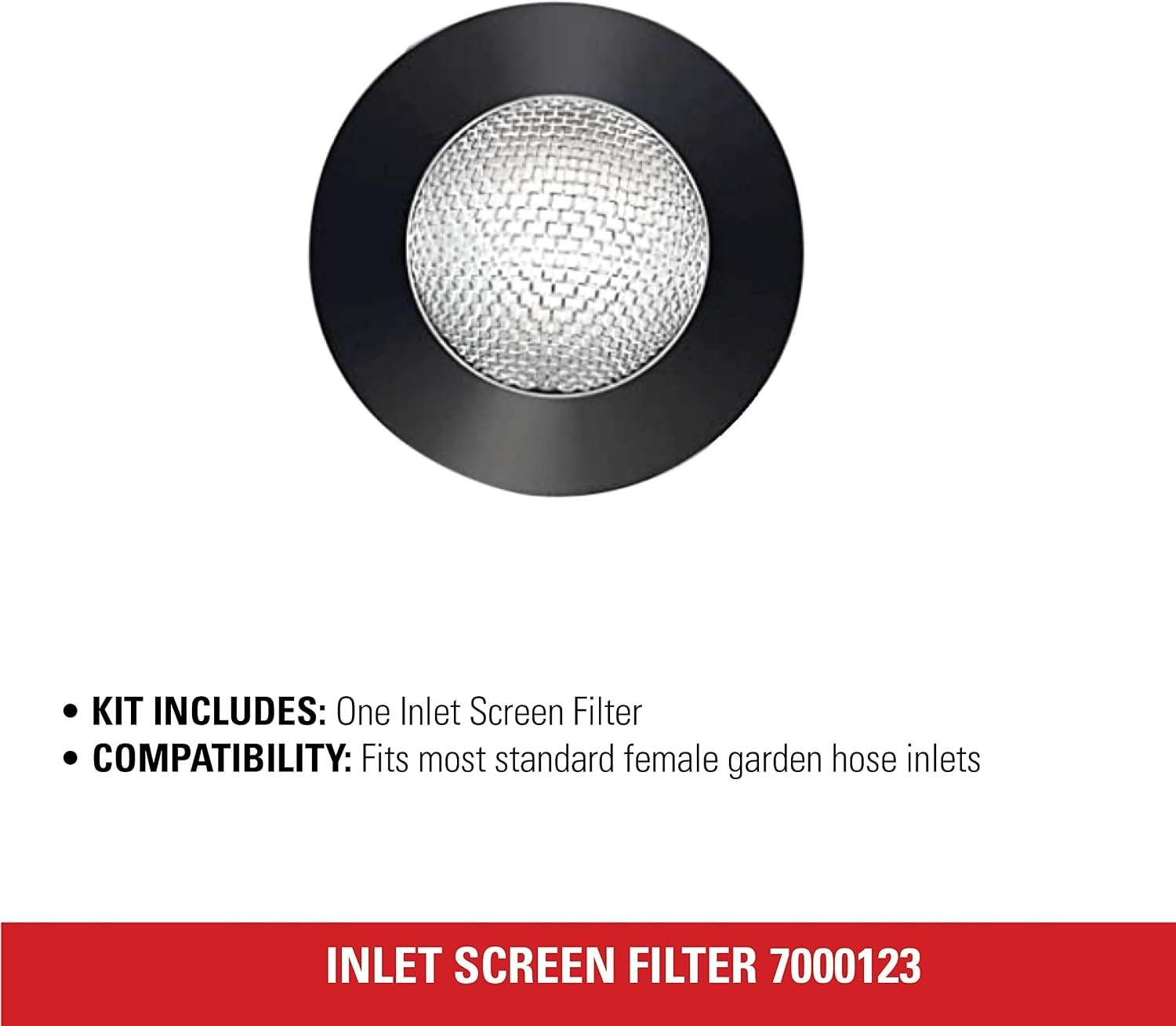 Inlet Screen Filter with Gasket for Pressure Washer Pumps – 3/4″ & 1/2″ Compa…