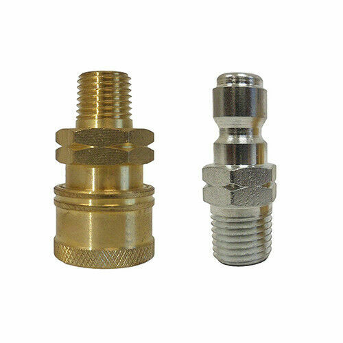 Brass Coupler and Plug Set 1/4″ Inch MNPT Pressure Washer Fittings