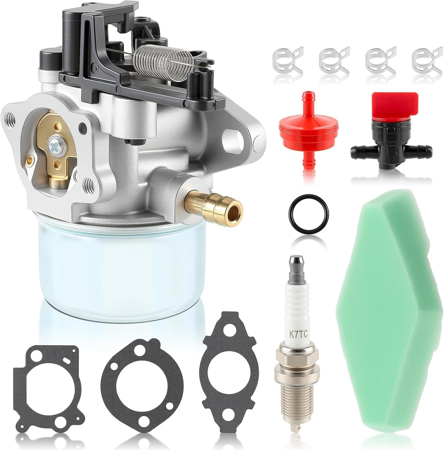 Carburetor Kit Compatible with Troy-Bilt Pressure Washer 595390 8 Pack