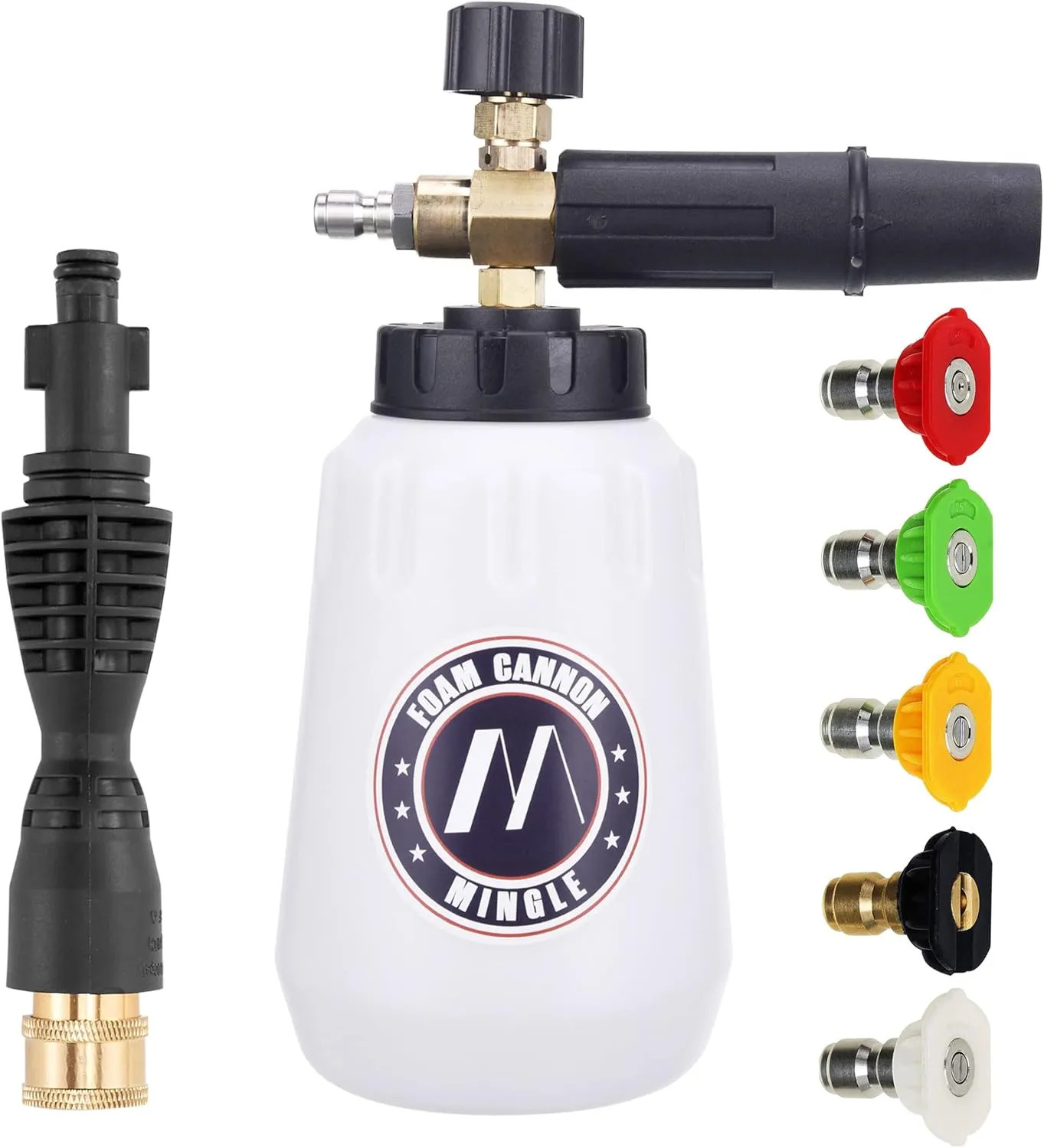 Foam Cannon For Portland Husky And Ryobi Pressure Washer With 5 Nozzle Tips 1/4