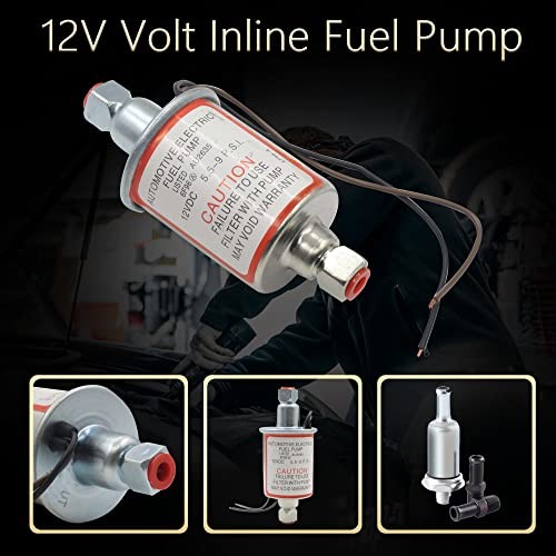 12V Universal Electric Fuel Pump Low Pressure 5-9 PSI Gas Diesel Installation