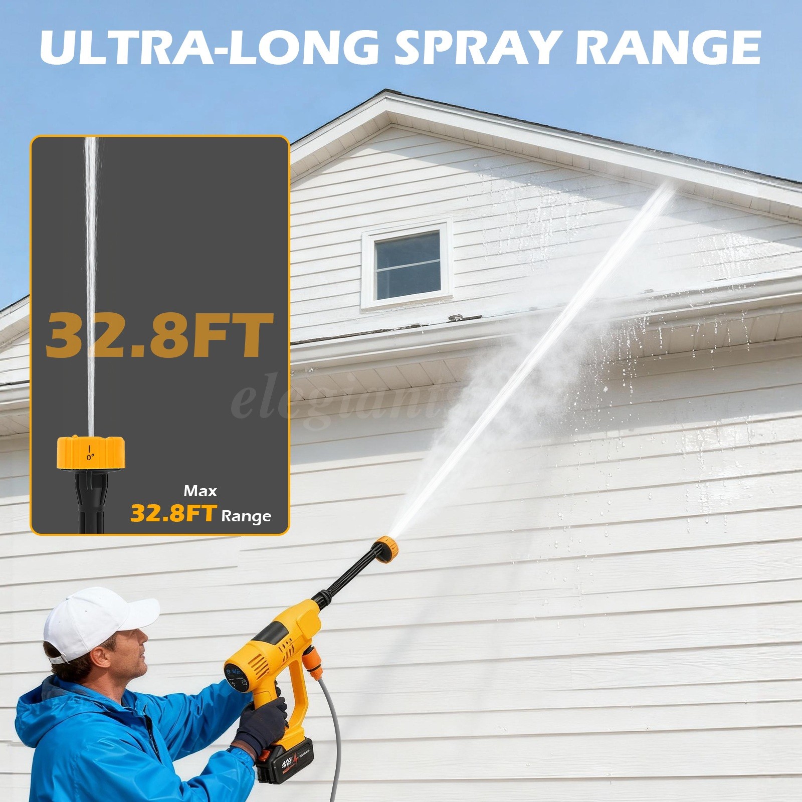 700-1160PSI Brushless Cordless Pressure Washer Rechargeable Car Garden Cleaner