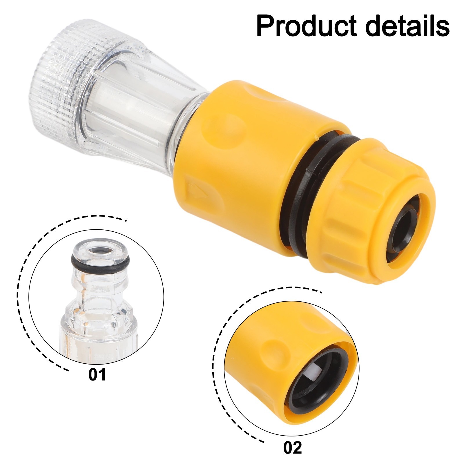 New Pressure/Washer Water Connector Filter Quick Connect Garden Hose Pipe Hot /