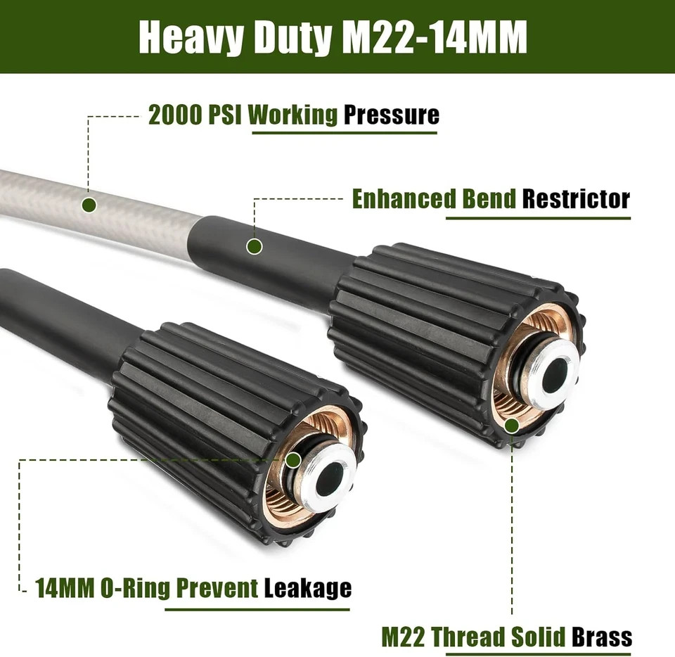 Pressure Washer Hose for Ryobi Power Washer Hose Replacement Ryobi Electric Powe