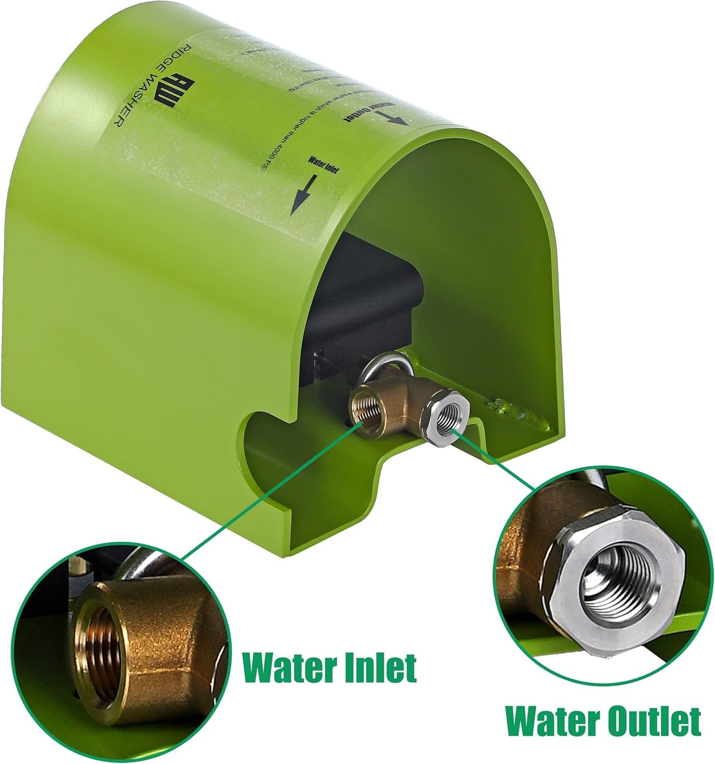 Foot Valve Sewer Jetter Kit for Pressure Washer, Power Washing Ball Valve, 40…
