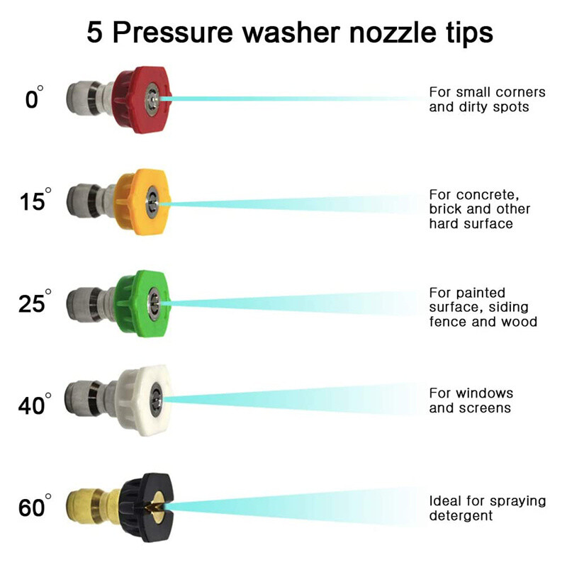 1/4″ Snow Foam Washer Gun Car Wash Soap Lance Cannon Spray Pressure Jet Bottle
