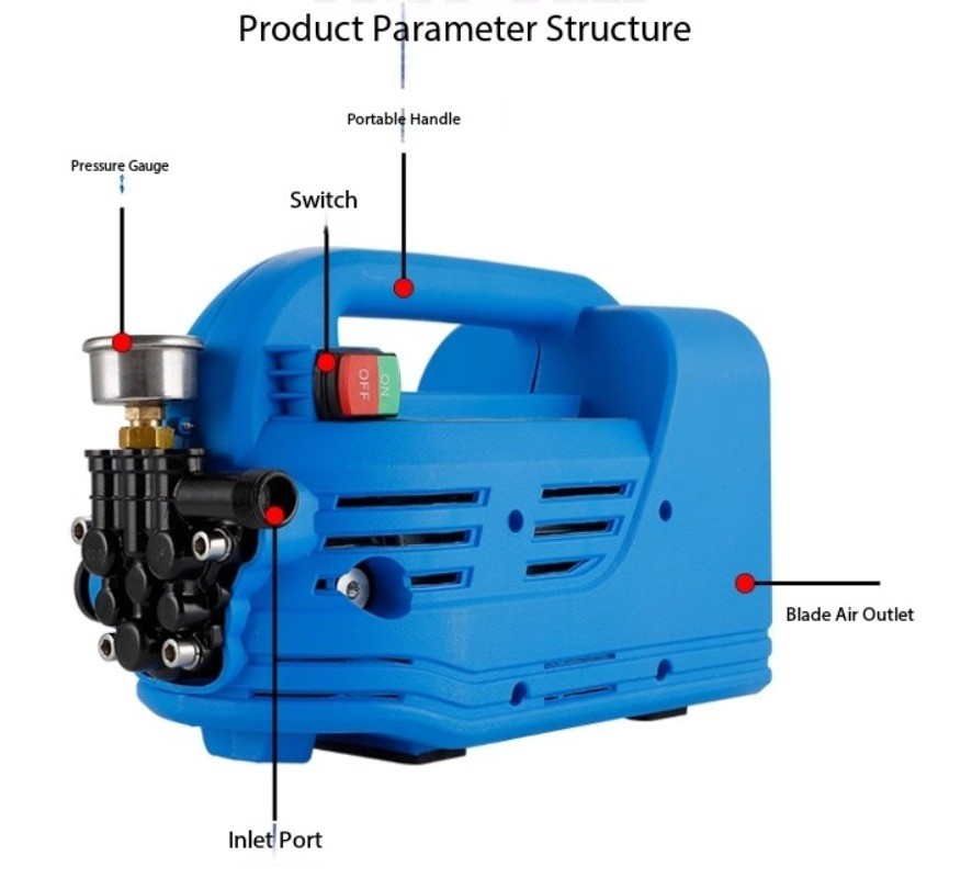 Home Use High-Pressure Washer 220V Water Pump Car Wash Machine Fully Automatic