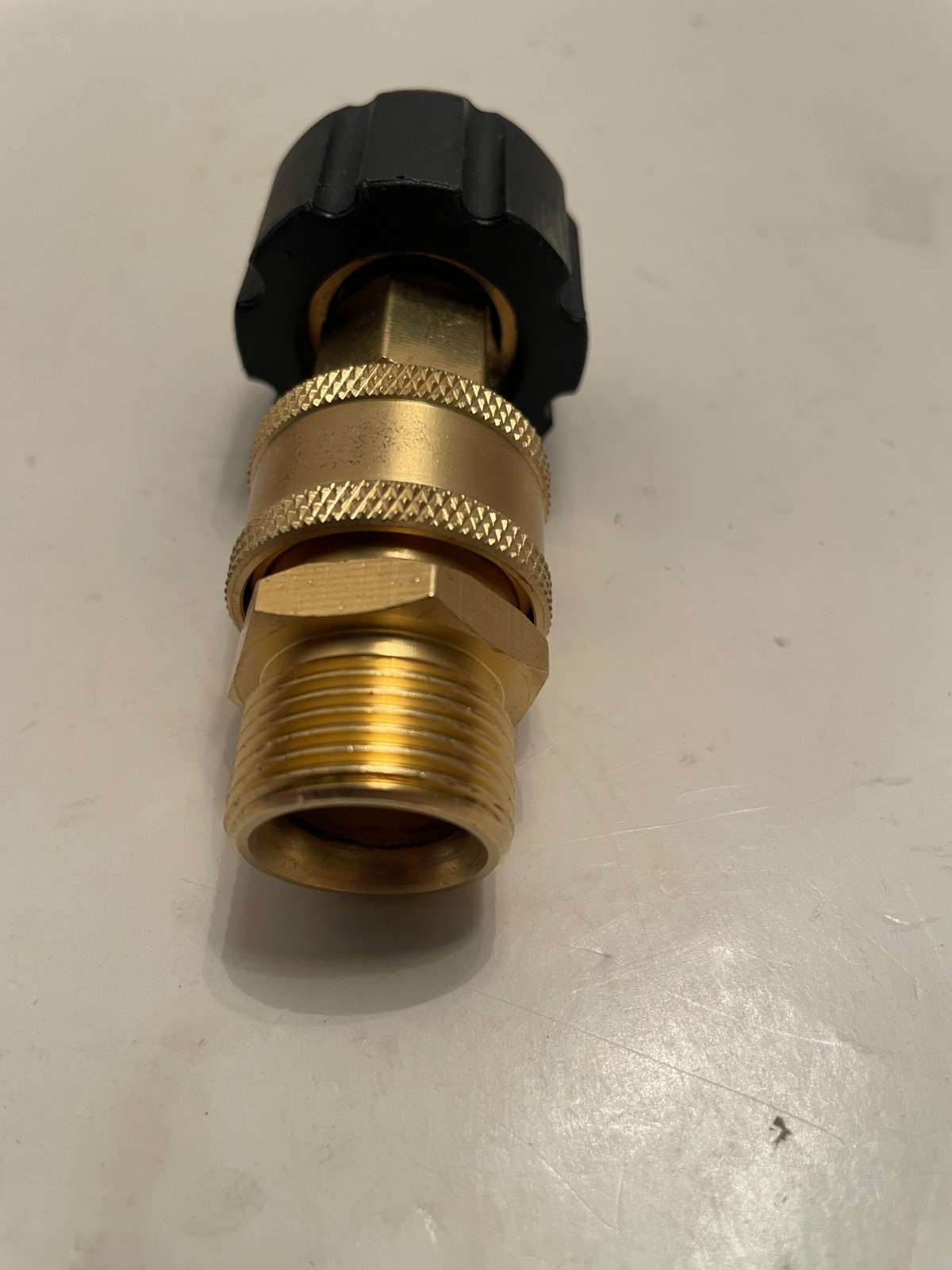 2 PCs Pressure Washer Quick Connect Fittings Brass Adapters 14MM to 3/8 Inches