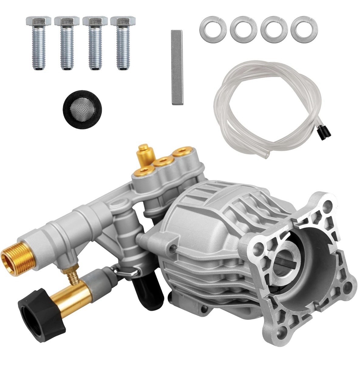 90028 Horizontal Pressure Washer Pump Kit Aluminum 2.4 GPM 3300 PSI Power 3/4″