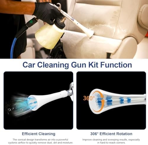 Car Cleaning Gun Kit for Classic Car Cleaning Gun Z-010 and Air Blow Out Tool Z-
