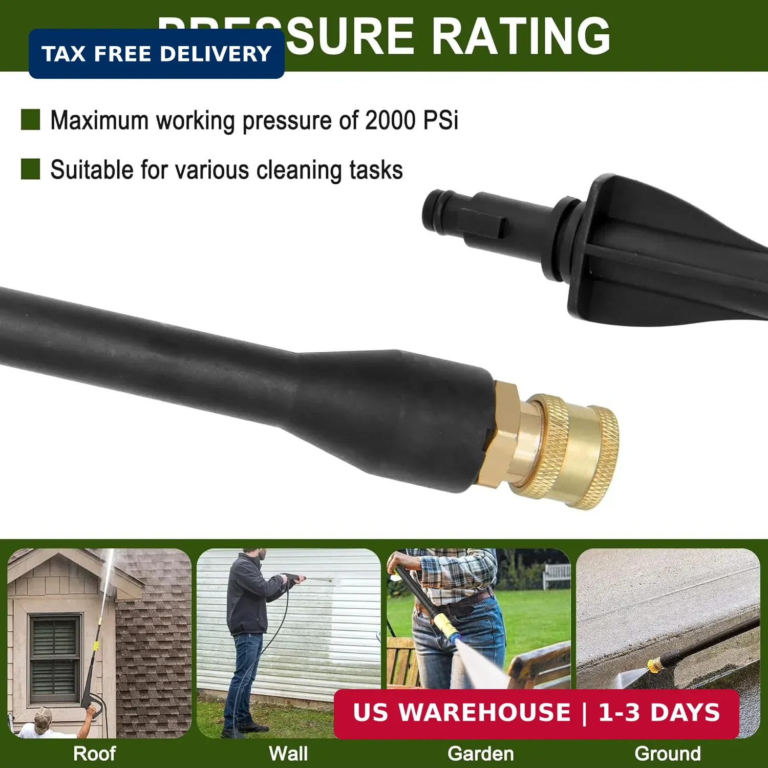 Pressure Washer Replacement Spray Wand # 308494075, Compatible with Ryobi RY1412