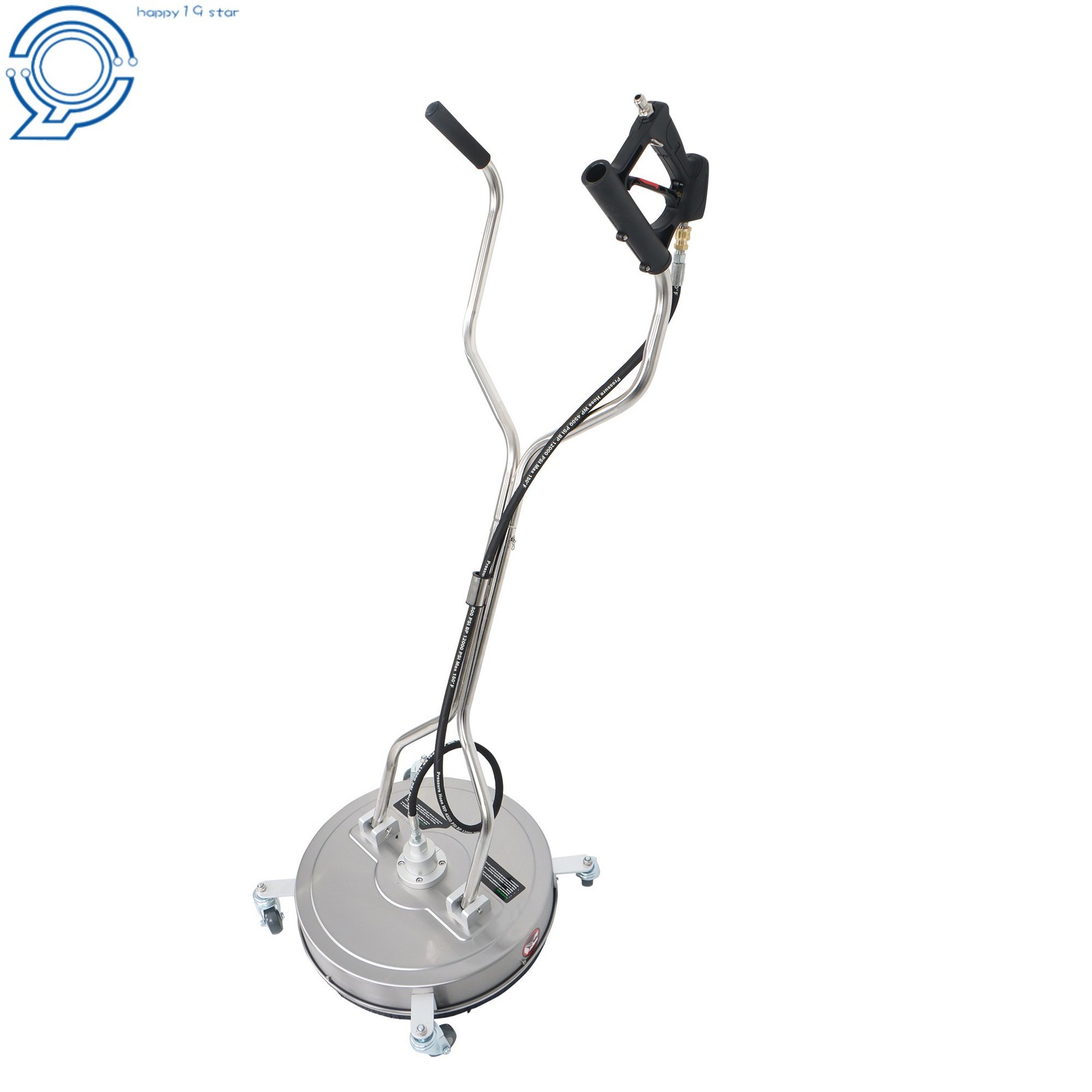 20″ Pressure Washer Surface Cleaner Dual Handles with 4 Wheels 6000PSI Washer