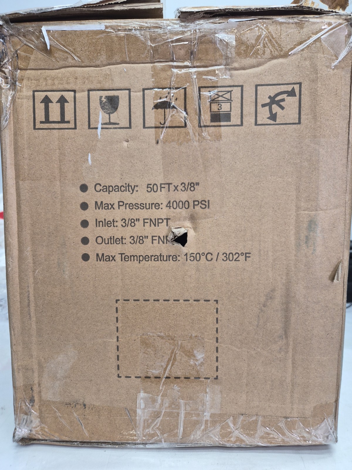 MEKOH Pressure Washer Hose Reel 50ftx3/8”/65ftx1/4”, 4000PSI Pls Read Descript