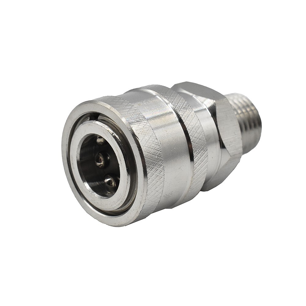 Interstate Pneumatics Pressure Washer 1/4 Inch MNPT Stainless Steel Coupler