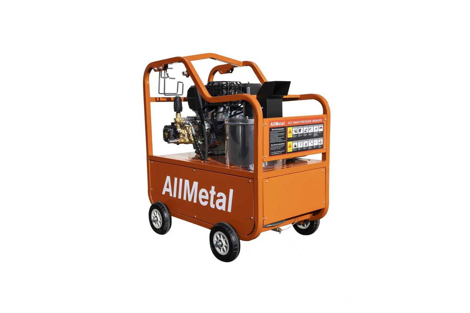 Commercial Portable Steam Pressure Washer 4.0GPM 4000PSI