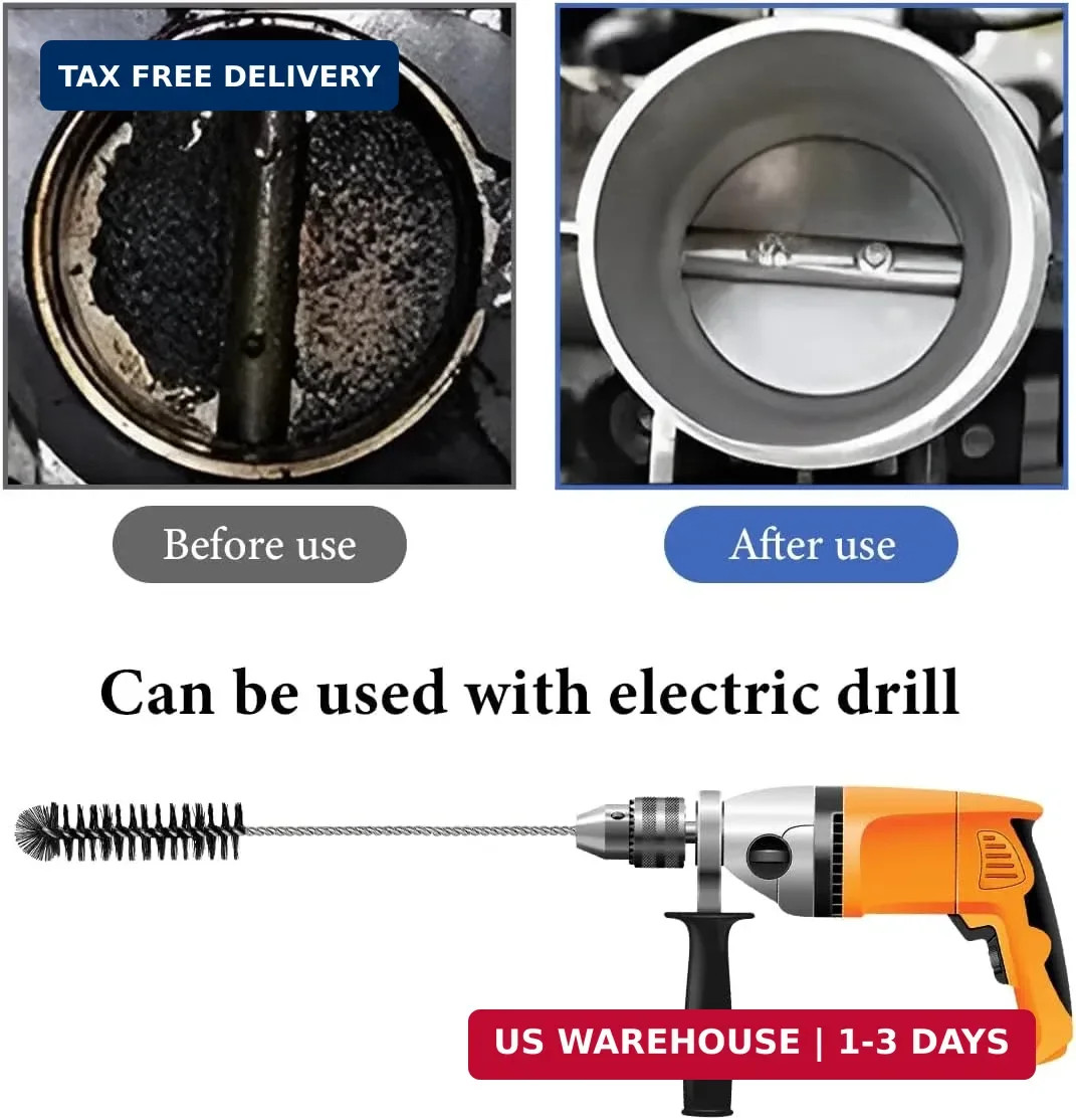 3PCS Carbon Dirt Cleaning Brush, Carburetor Cleaner Density Nylon Tube Brush for