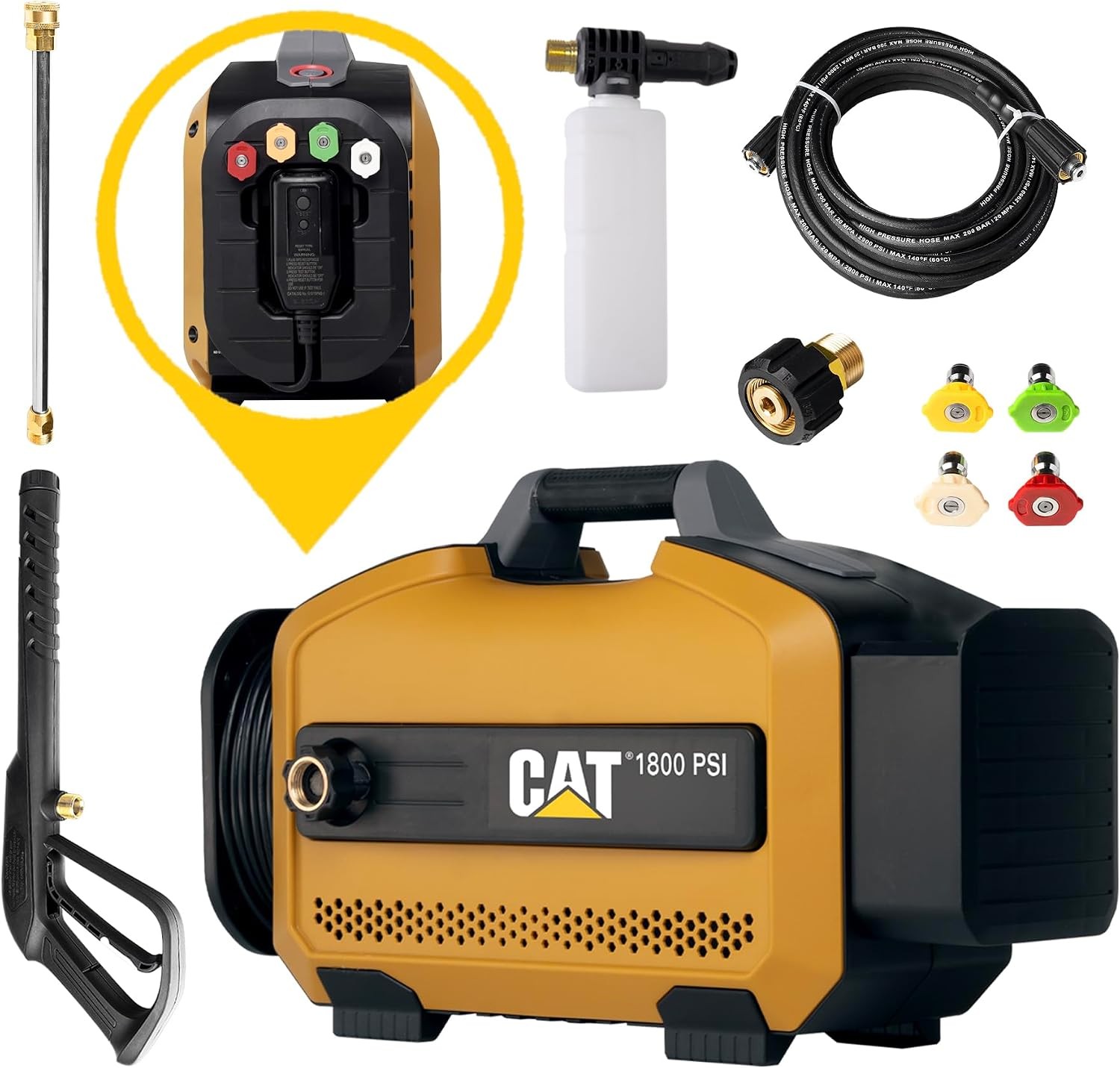 CAT Electric Pressure Washer – 1800 PSI 2.0 GPM w/ high Pressure Hose SHIPS FREE