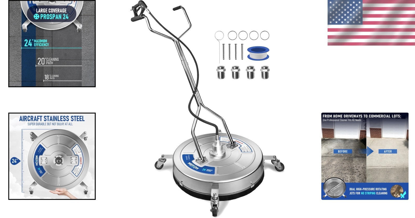 ProSpan 24″ Heavy Duty Surface Cleaner – Delivering Professional Results at Home