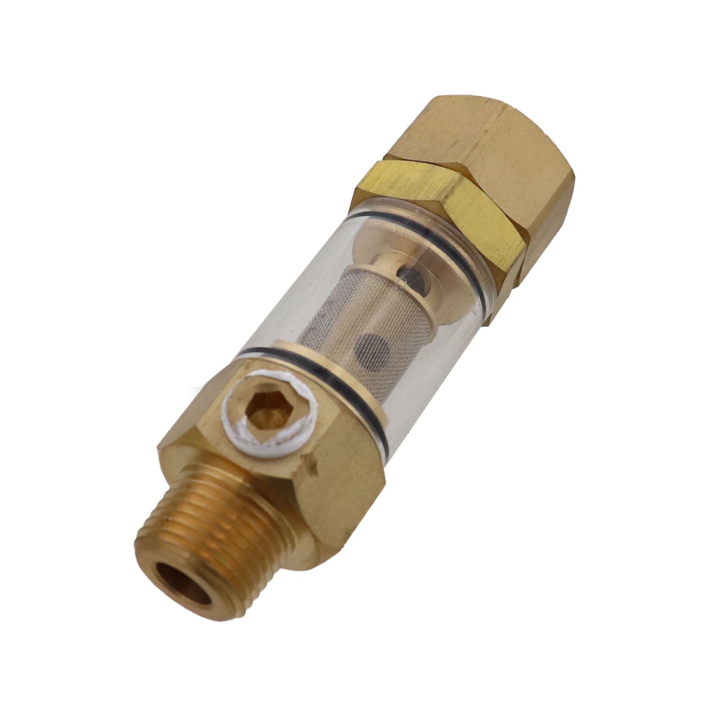 Erie Tools Clear Inlet Water Filter Pressure Washer 1/2″ NPT x 3/4″