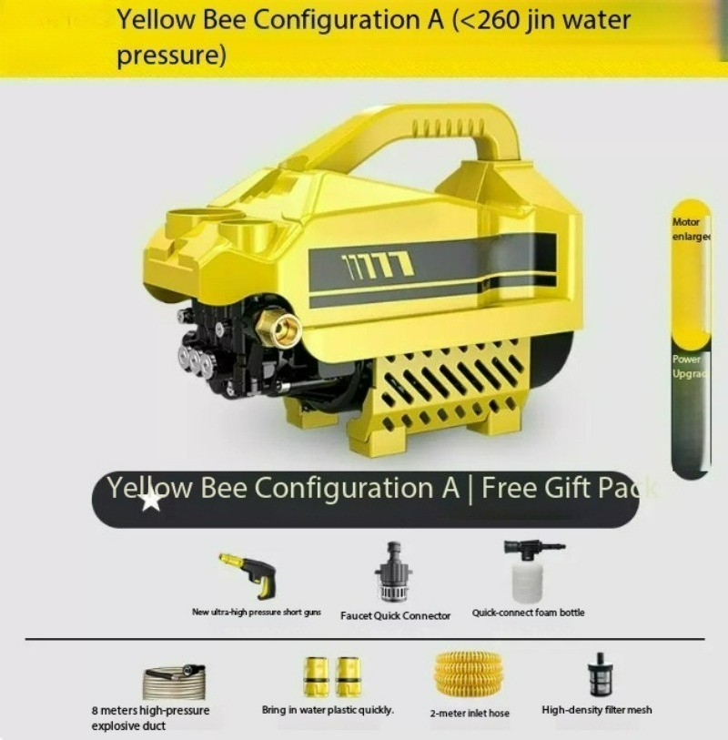 High Pressure Car Wash Machine Water Pump High Power Water Gun Cleaning Machine