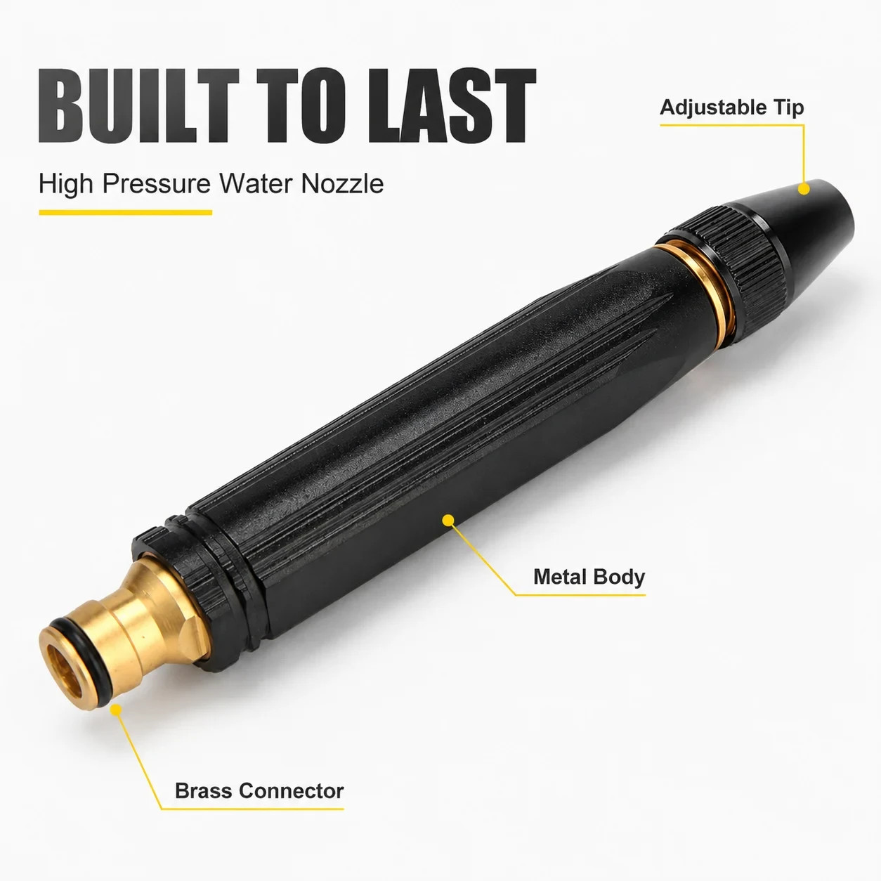 Larnto High Pressure Hose Nozzle Water Gun for Car Wash Garden Pressure Booster