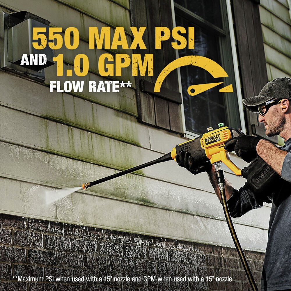 DEWALT DCPW550B Power Cleaner Direct Triplex 1 gpm 4.85 lb New
