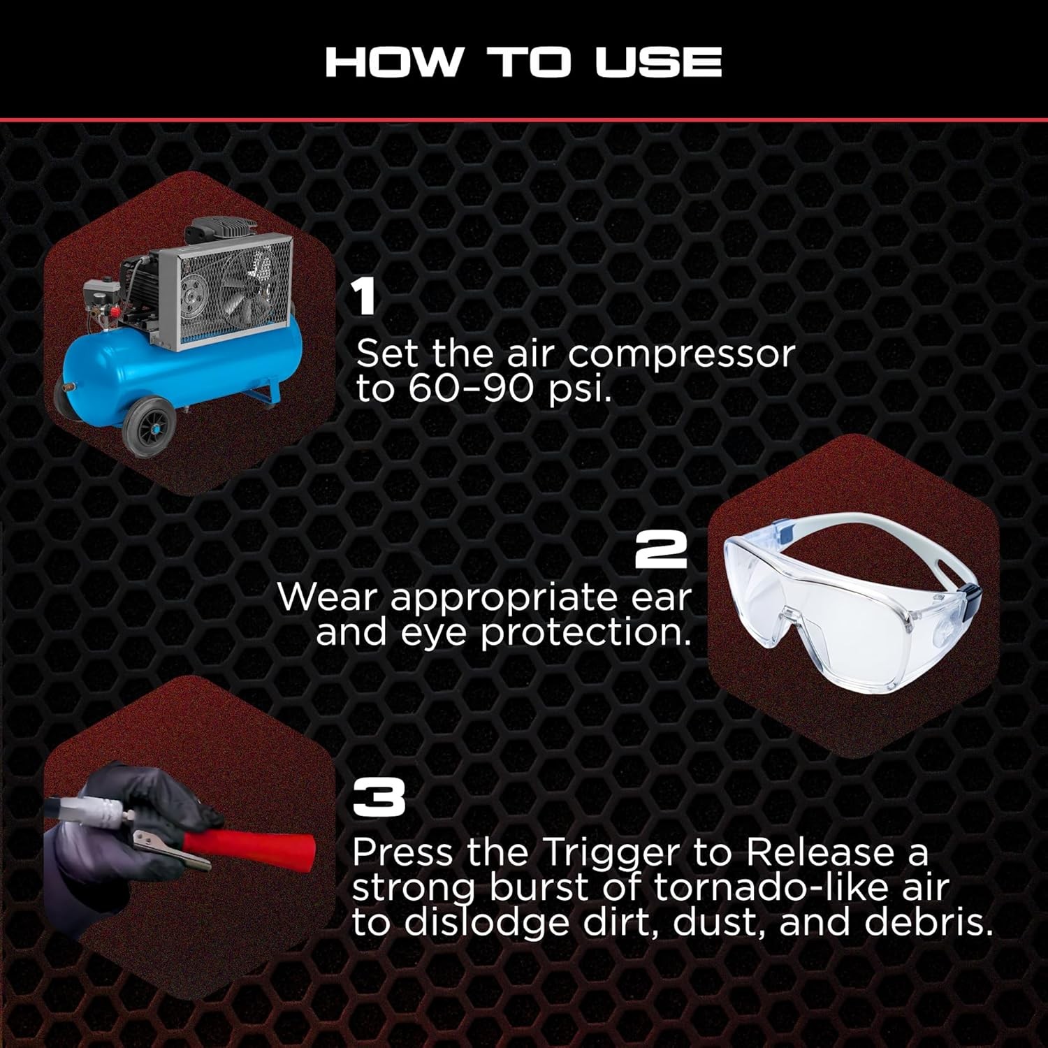 Mini Tornador Z-007 Compact High Pressure Car Cleaning Tool Kit Ergonomic Design