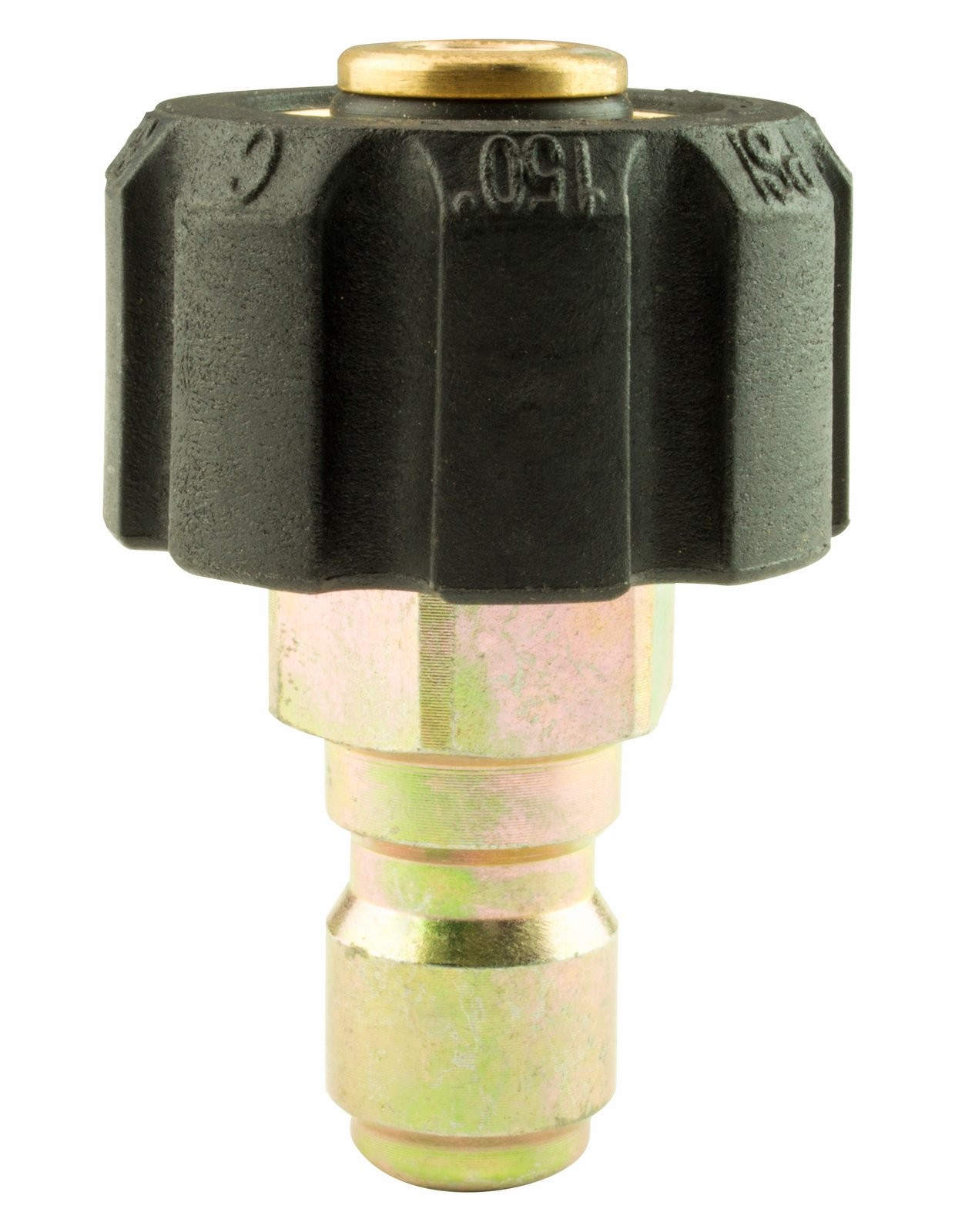 Erie Tools Brass 22mm x 3/8″ Twist Quick Connect Plug Pressure Washer Adapter