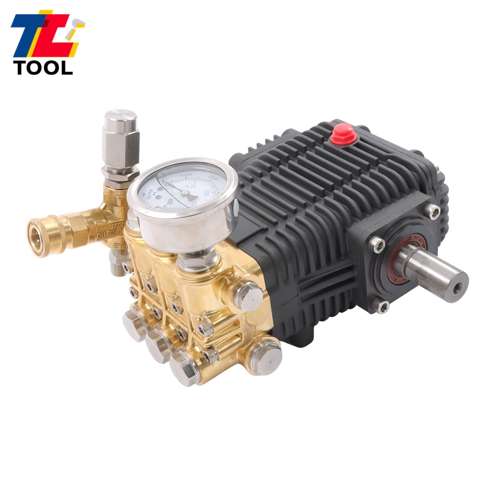 General Right Shaft 3500 PSI Pressure Washer Pump 4.5 HP Belt Drive 5.6 gpm